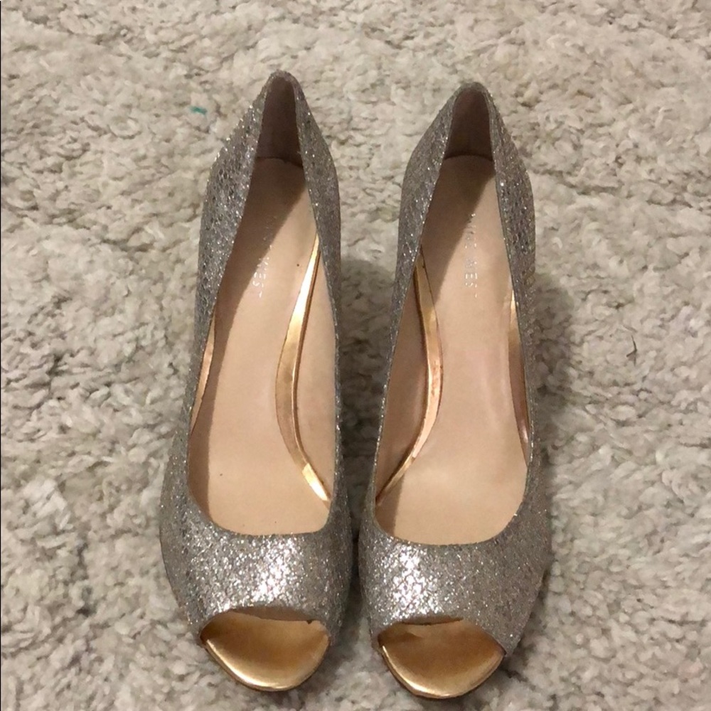 Nine West peep toe heels